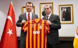 İBB Başkanı Ekrem İmamoğlu, Galatasaray Başkanı Dursun Özbek’i ziyaret etti