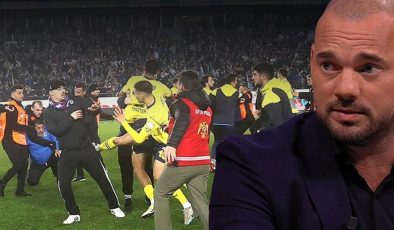 Wesley Sneijder’den Trabzonspor-Fenerbahçe maçı yorumu: Sahada öyle sevinmemelisin