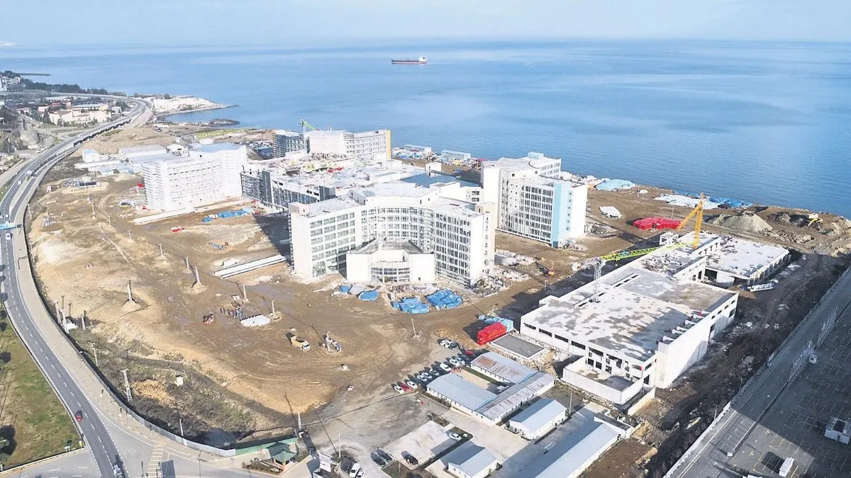 TrabzonŞehir Hastanesi inşaatında sona geliniyor