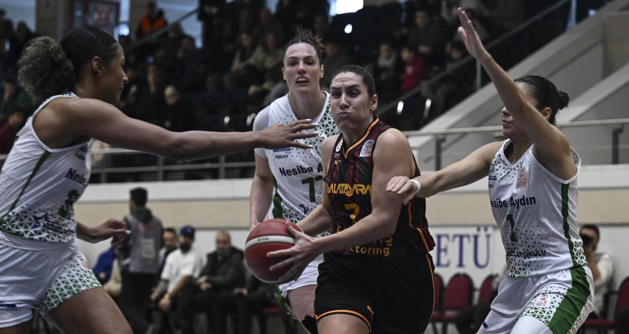 Galatasaray Çağdaş Faktoring deplasmanda kazandı
